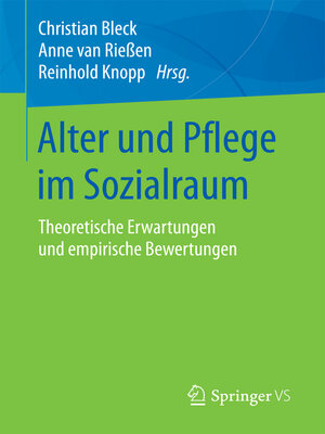 cover image of Alter und Pflege im Sozialraum